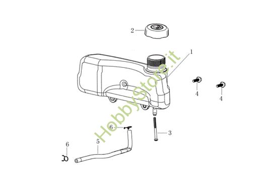 Picture of Serbatoio LR 53 TKE ALL ROAD PLUS 4 (K655LI) EURO 5 Rasaerba