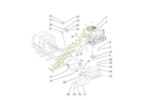 Picture of Motore EF 92/24 KH (K2400AVD TWIN) Cat.2020 Trattorino
