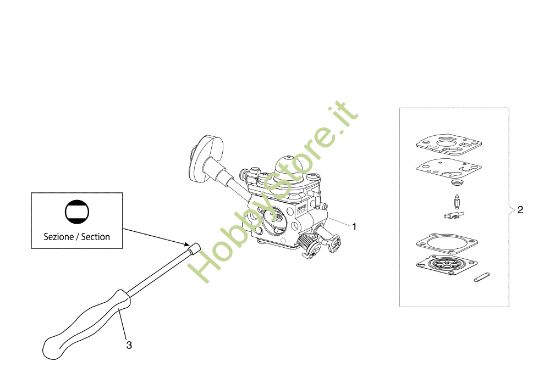 Picture of Carburatore C1Q SA 2500 Soffiatore
