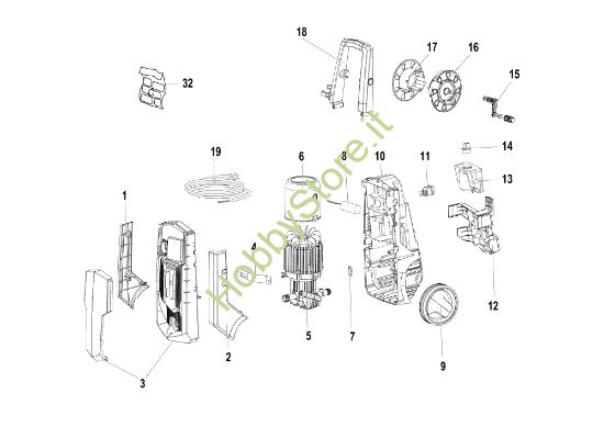 Picture of Carcassa IP 1400 S (2020) Idropulitrice