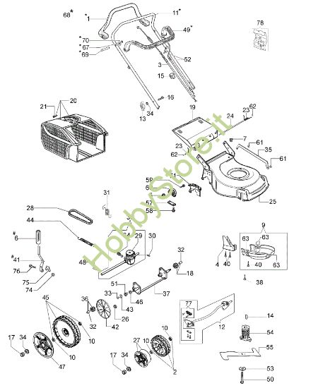 Picture of Esploso completo LH 48 TK Rasaerba