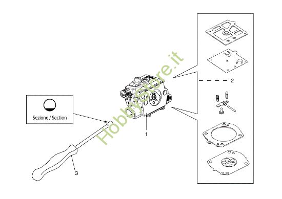 Picture of Carburatore HDA-350 MT 6300 Motosega