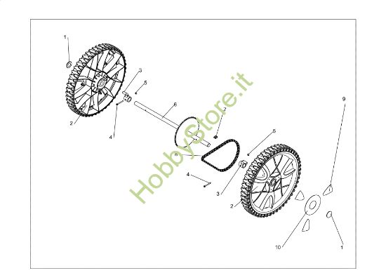 Picture of Ruote posteriori DEB 517 Sfalciatutto
