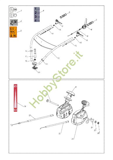 Picture of Manubrio DEB 5158 Sfalciatutto