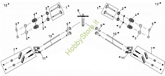 Picture of Valvole EF 106/24 KH (K2400AVD V-twin - EURO5) Cat. 2021 Trattorino