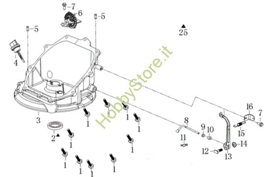 Picture of Coperchio basamento LR 44 PK COMFORT (K450) Rasaerba