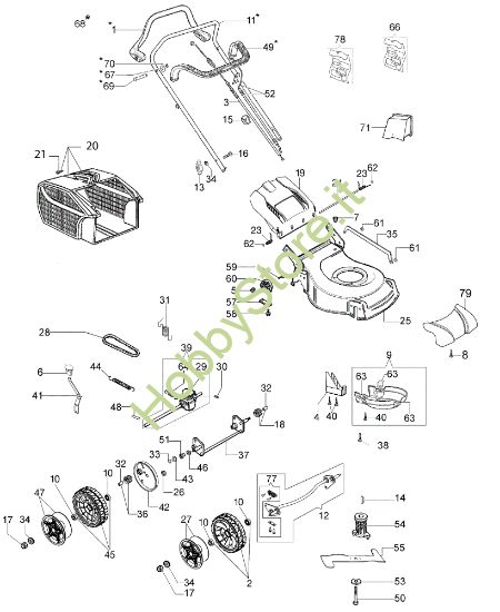 Picture of Esploso completo LR 44 TK COMFORT (K450) Rasaerba
