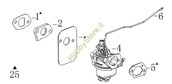 Picture of Carburatore LR 48 PK COMFORT (K450) Rasaerba