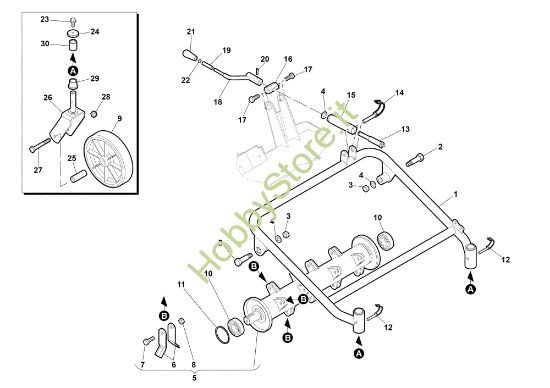 Picture of Rotore (completo) DR50 (K800H) Trinciasamenti