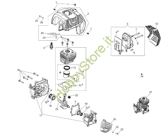 Picture of Motore DSH 5000 BP Decespugliatore