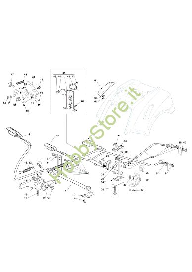 Picture of Comando freno e comando cambio EF 103/ 21 Cat. 2021 Trattorini