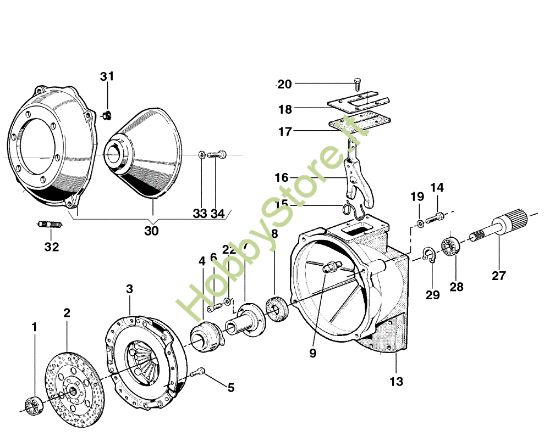 Picture of Frizione monodisco 417 S Motocoltivatore