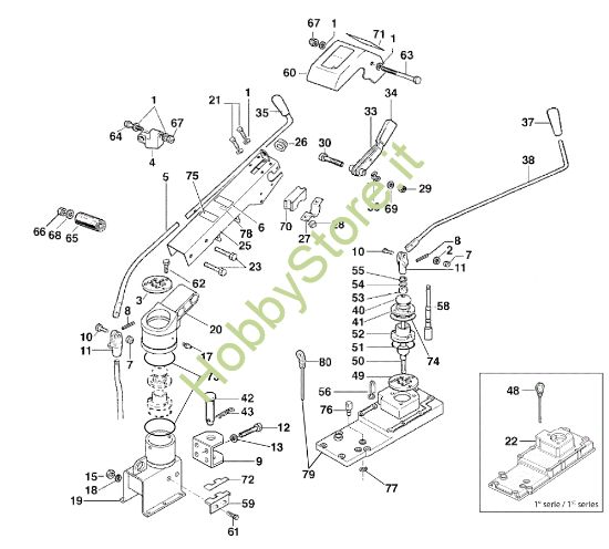 Picture of Piantone e impedimenti 417 S Motocoltivatore