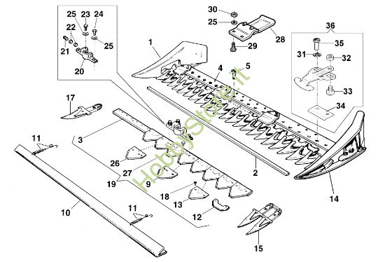 Picture of Barra falciante semifitta 69229084/69229085/69229086/69229087 417 S Motocoltivatore