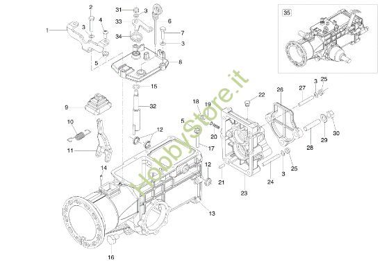 Picture of Scatola cambio 407 S Motocoltivatore