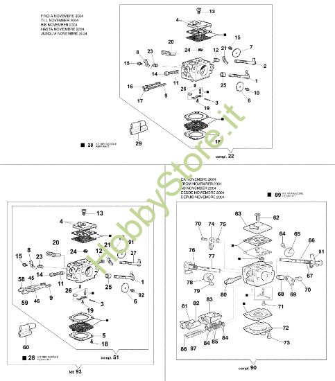 Picture of Carburatore HDA-205 152 Motosega