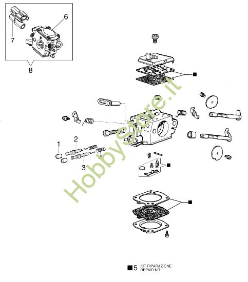 Picture of Carburatore HDA-314 152 Motosega