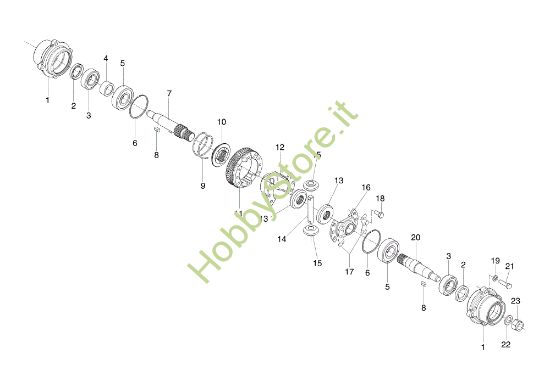 Picture of Ponte con differenziale 413 S Motocoltivatore