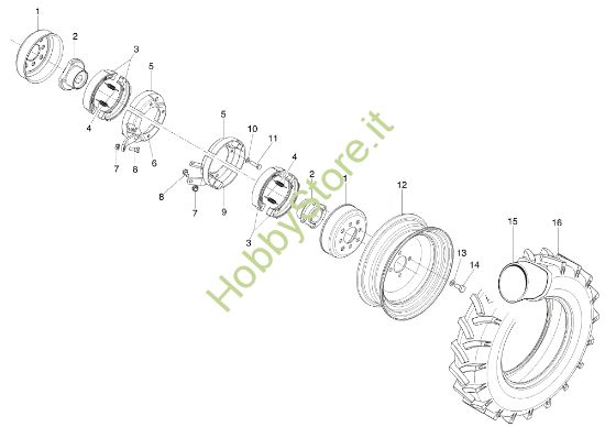 Picture of Freni e ruote 413 S Motocoltivatore