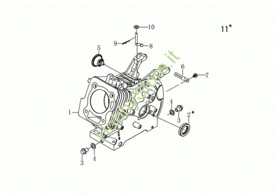 Picture of Basamento MOTORE K900 H Motore