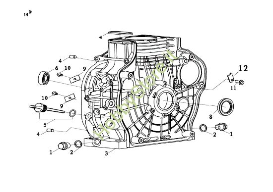 Picture of Basamento MOTORE K9000 HD (Diesel) Motore