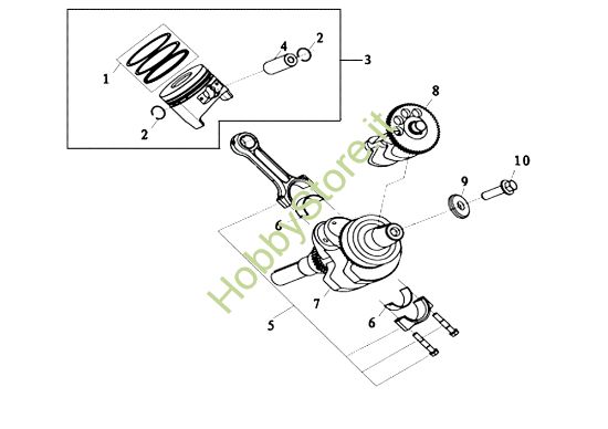 Picture of Pistone MOTORE K9000 HD (Diesel) Motore
