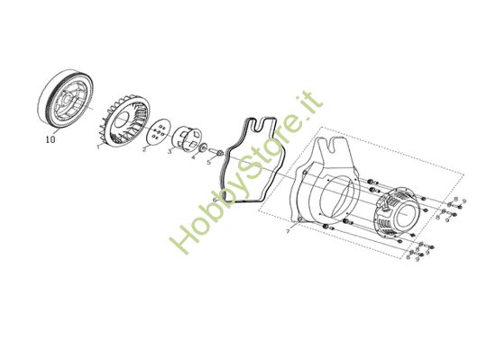 Picture of Avviamento completo MOTORE K9000 HD (Diesel) Motore