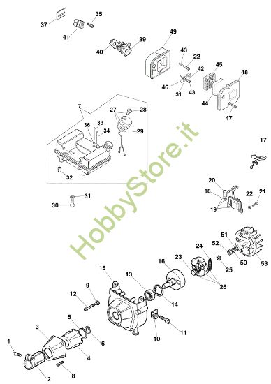 Picture of Avviamento e frizione STARK 40 Decespugliatore