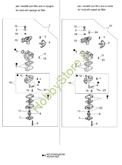 Picture of Carburatore WYK-125, WYK-193 8535 Decespugliatore