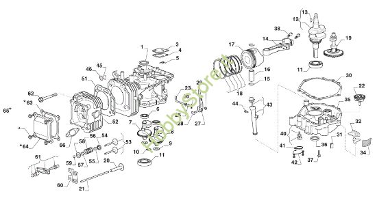 Picture of Gruppo motore GLX 14-84H Trattorino
