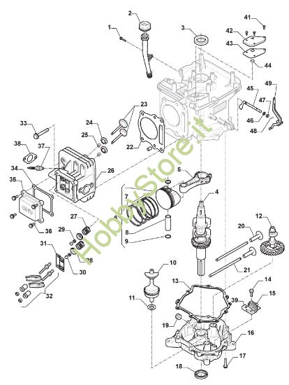 Picture of Gruppo motore GLX 14-84G Trattorino