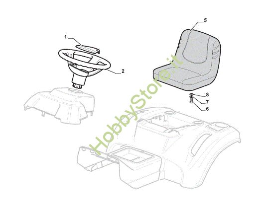 Picture of Carrozzeria (1/2) GLX 20-108HS Trattorino