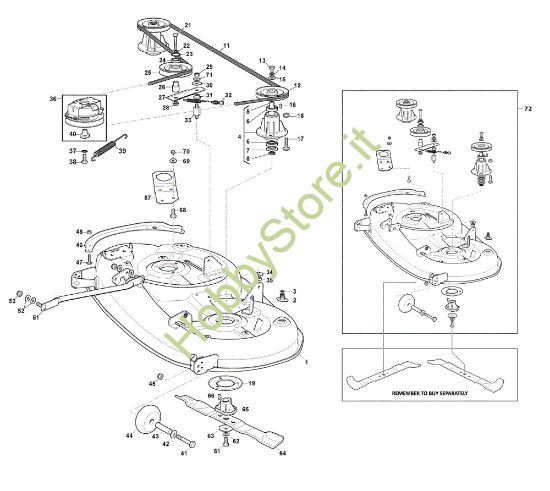 Picture of Piatto di taglio GLX 20-108HS Trattorino