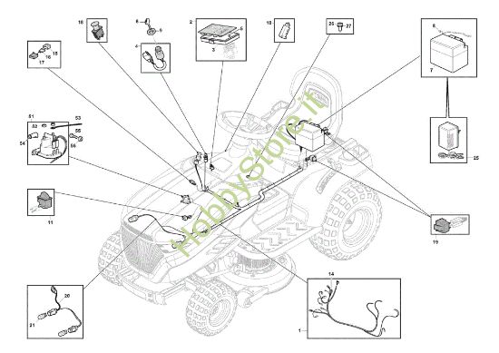 Picture of Impianto elettrico GLX 20-108HS Trattorino