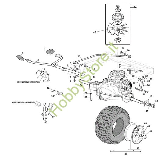 Picture of Trasmissione GLX 14-98HS Trattorino