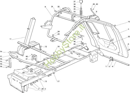 Picture of Telaio EF 72C/12,5M Cat.2002 Trattorino