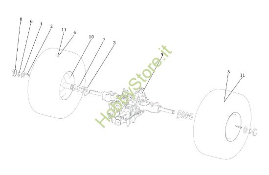 Picture of Assale posteriore TUAREG 92 EVO Cat.2023 Trattorino