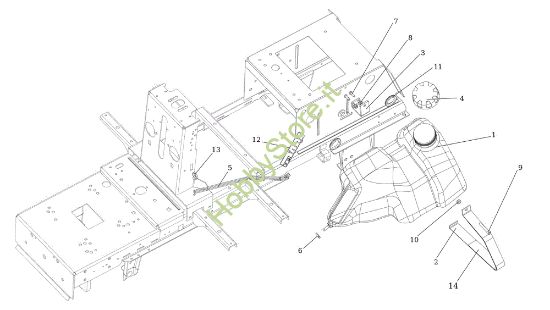 Picture of Serbatoio EF 106/24 KH (K2400AVD V-twin - EURO5) Cat. 2023 Trattorino
