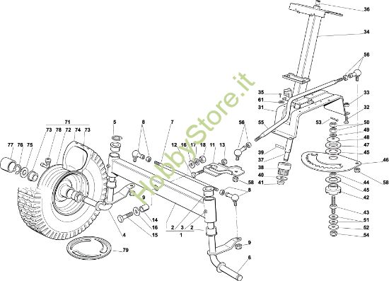 Picture of Sterzo EF 92C/13,5M Cat.2002 Trattorino