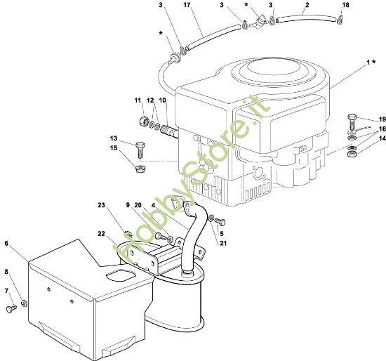 Picture of Motore EF 92C/13,5H Cat.2002 Trattorino