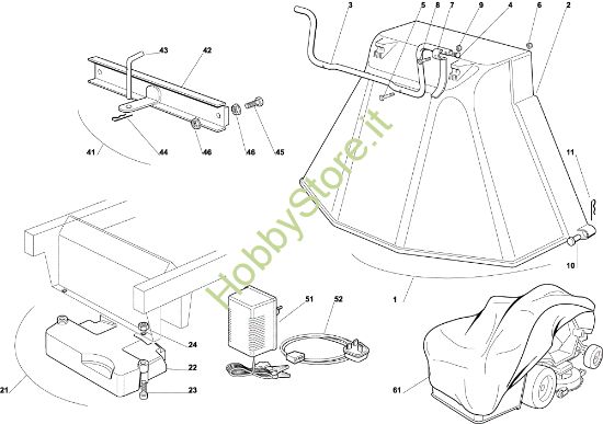 Picture of Accessori a richiesta EF 92C/13,5H Cat.2002 Trattorino