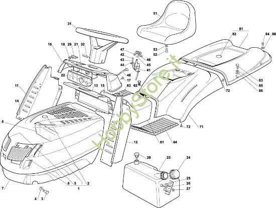 Picture of Carrozzeria EF 102C/17M Trattorino