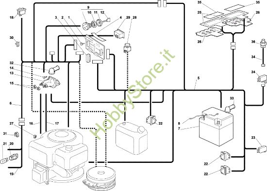 Picture of Parti elettriche EF 102C/17M Trattorino