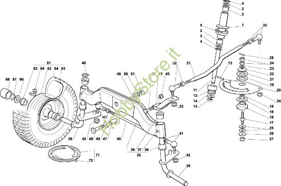 Picture of Sterzo EF 102C/15,5H Cat.2002 Trattorino