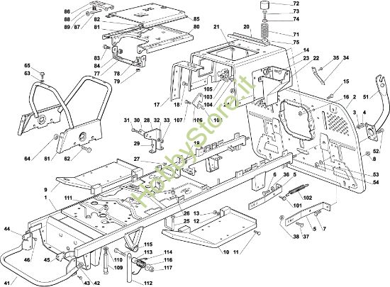 Picture of Telaio EF 102C/17H Cat.2002 Trattorino