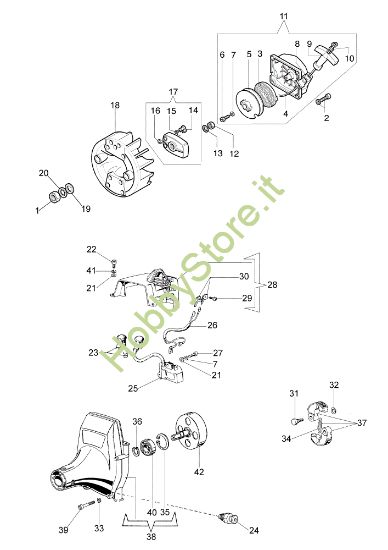Picture of Avviamento e frizione 8355 Decespugliatore