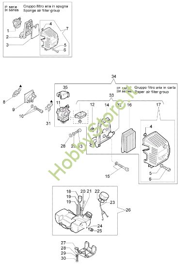 Picture of Serbatoio e filtro aria 8460 Decespugliatore