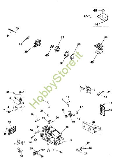 Picture of Serbatoio e filtro aria 132 S Motosega