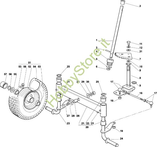 Picture of Sterzo EF 72C/12,5H Cat.2003 Trattorino