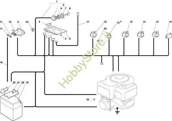 Picture of Parti elettriche EF 72C/12,5H Cat.2003 Trattorino